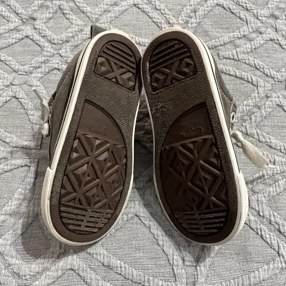 Converse Sz 8 Grey Street Slip No Lace Sneakers Shoes